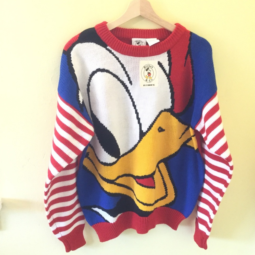 Mickey & Co. Donald Duck Acrylic Pullover Sweater